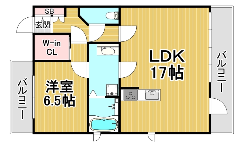 パレス東洋上甲子園 901 間取り図