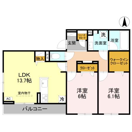 D-ROOM甲子園口 302 間取り図