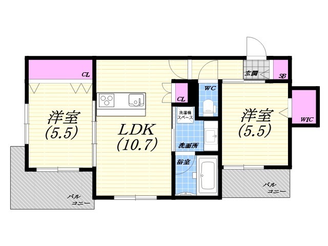 WING TOWA MAISON 108 間取り図