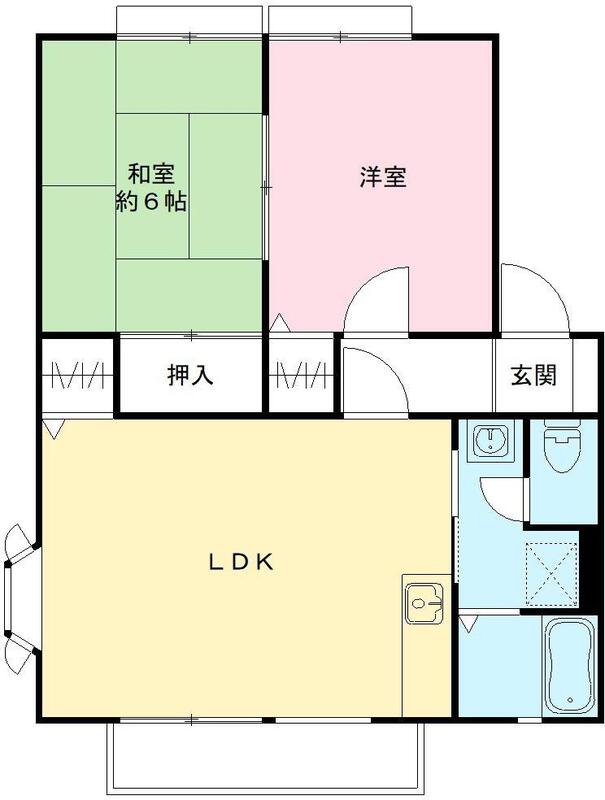 シェモア大畑Ⅲ 201 間取り図