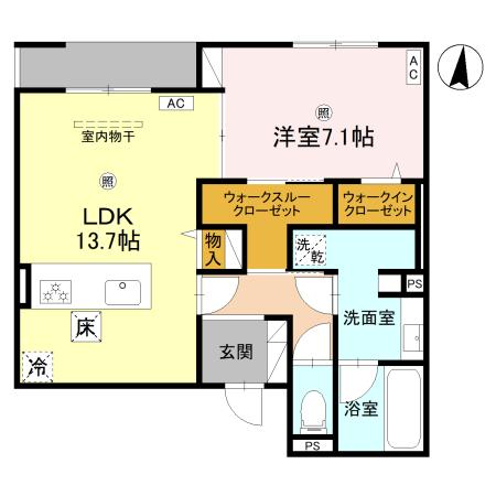 GreenPalace樋之池 101 間取り図