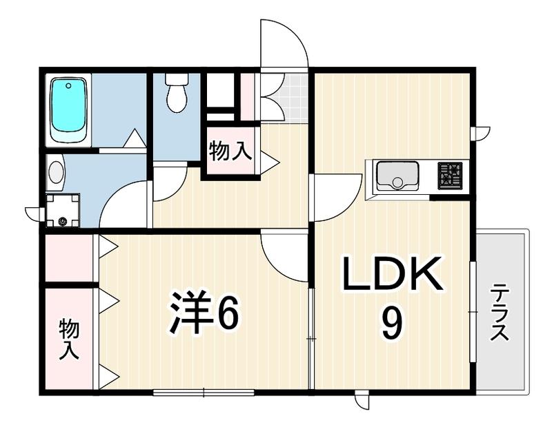 ラ・カーサ夙川 101 間取り図