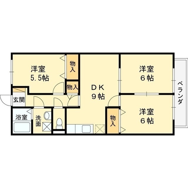 サンハウス西宮 104 間取り図