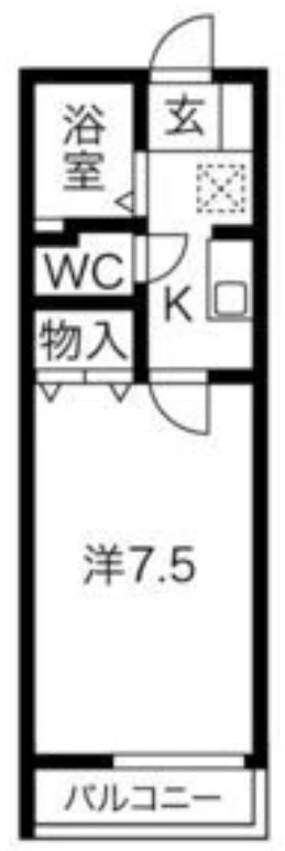 セジュール西宮今津 00201 間取り図