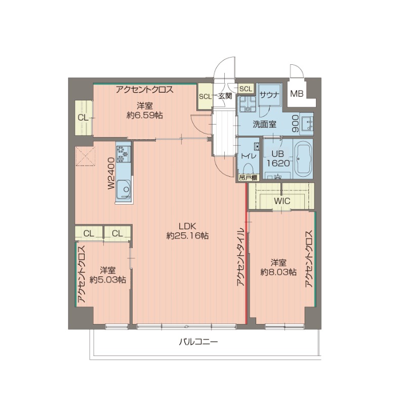 プレジオ西宮北口 0504 間取り図