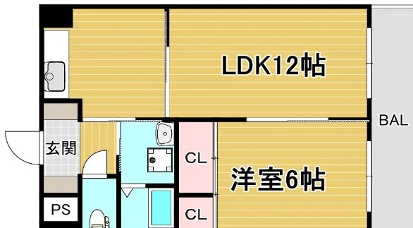 グローリー甲子園 206 間取り図
