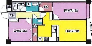 エスリード夙川東 302 間取り図