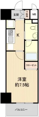 Groove Mukogawa(グルーヴ武庫川) 0209 間取り図