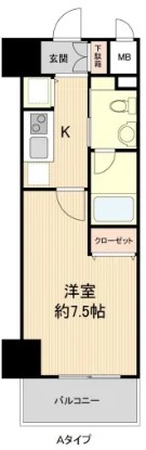 Groove Mukogawa(グルーヴ武庫川) 0709 間取り図
