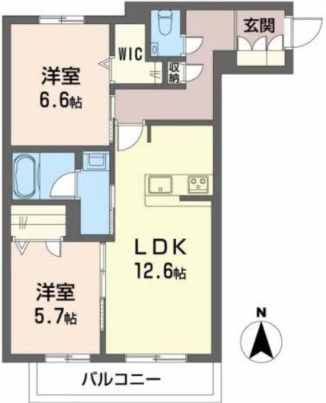 Sha Maison 市庭町 0202 間取り図