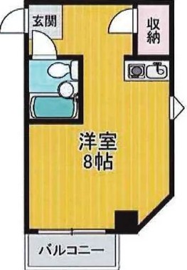 クエステート西宮 506 間取り図