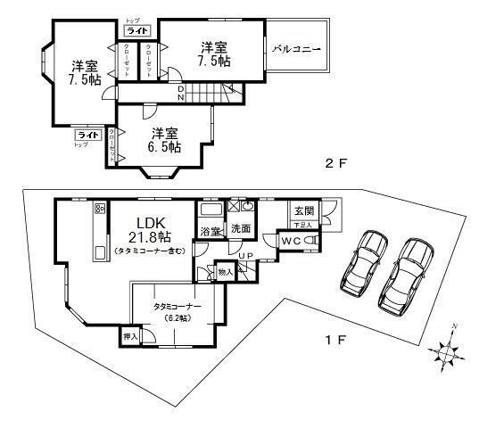 松園町戸建 0 間取り図