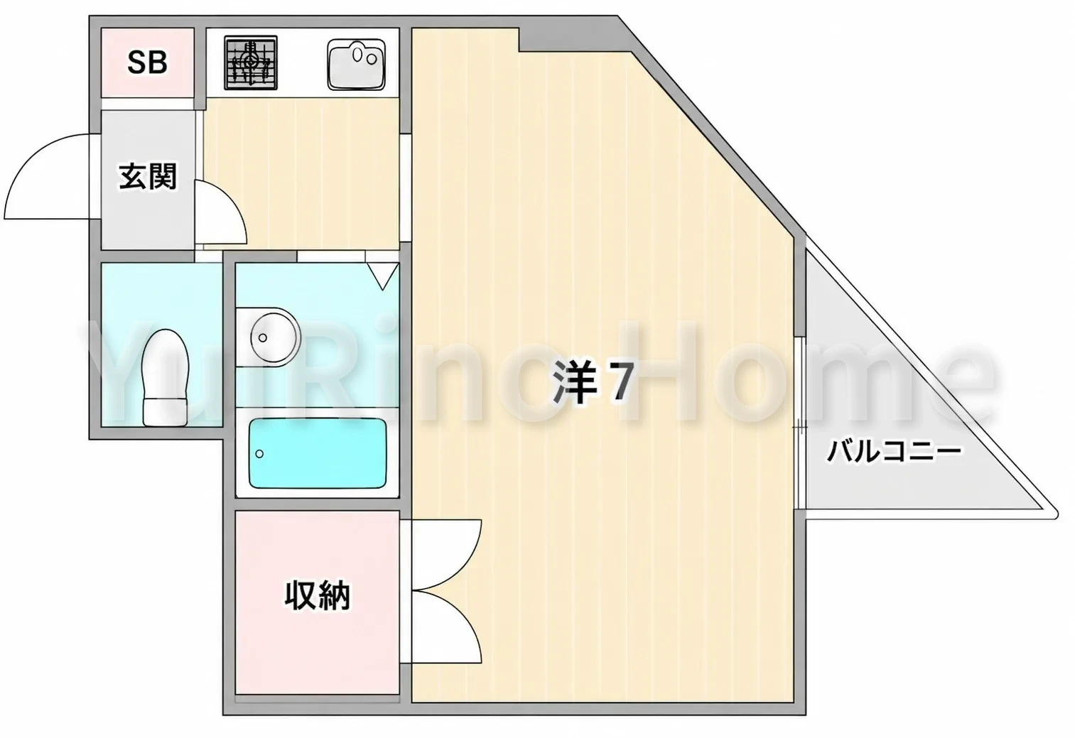 うえすとばれい 402 間取り図