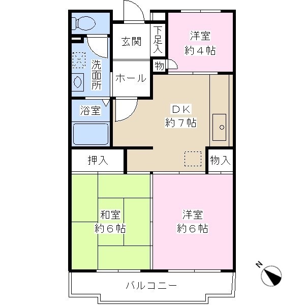 メゾンアイリス 103 間取り図