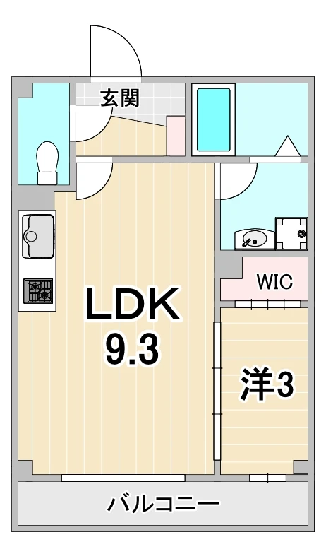 ルクス西宮北口 201 間取り図