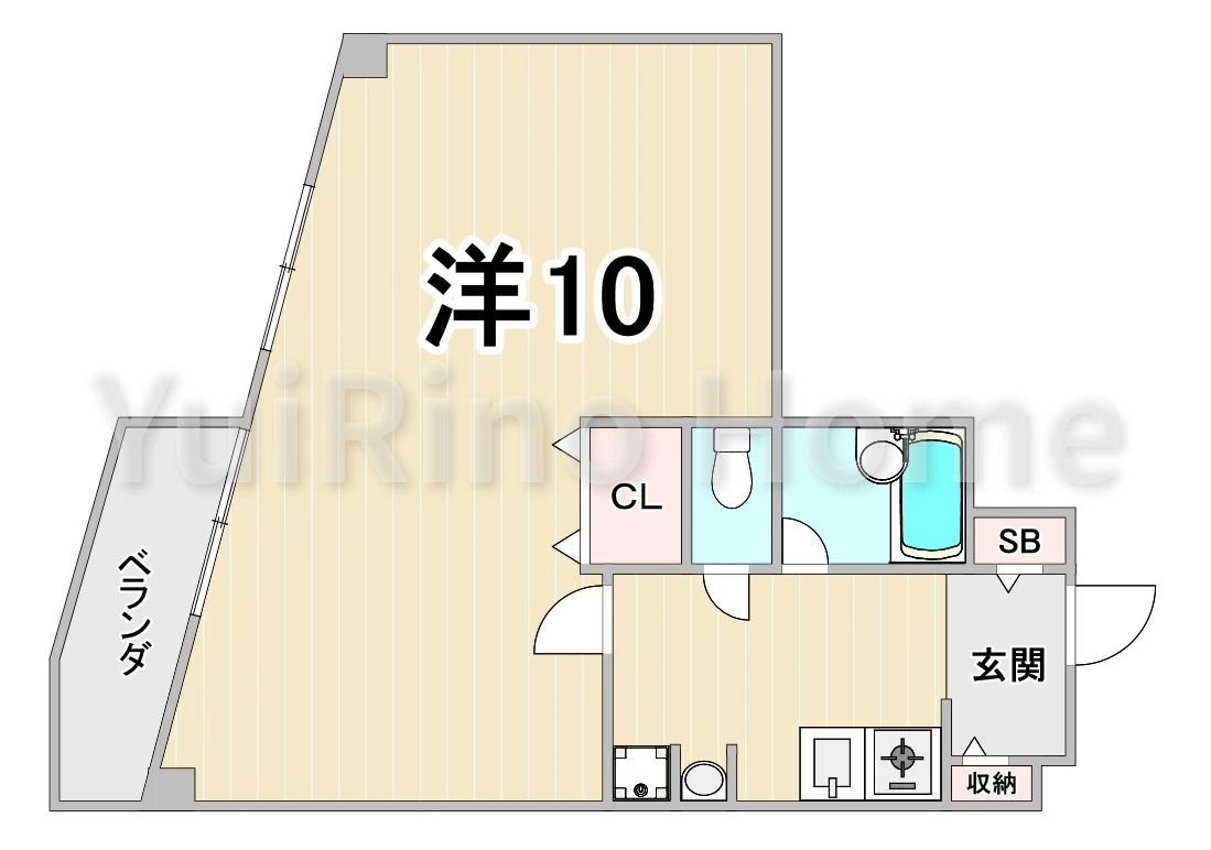 サテライトビル1 301 間取り図