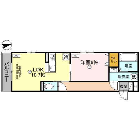 ユーフォリア 202 間取り図