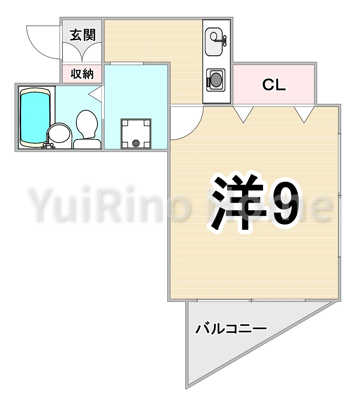 ベルメゾン 502 間取り図
