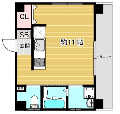 Victoire久寿川 702 間取り図