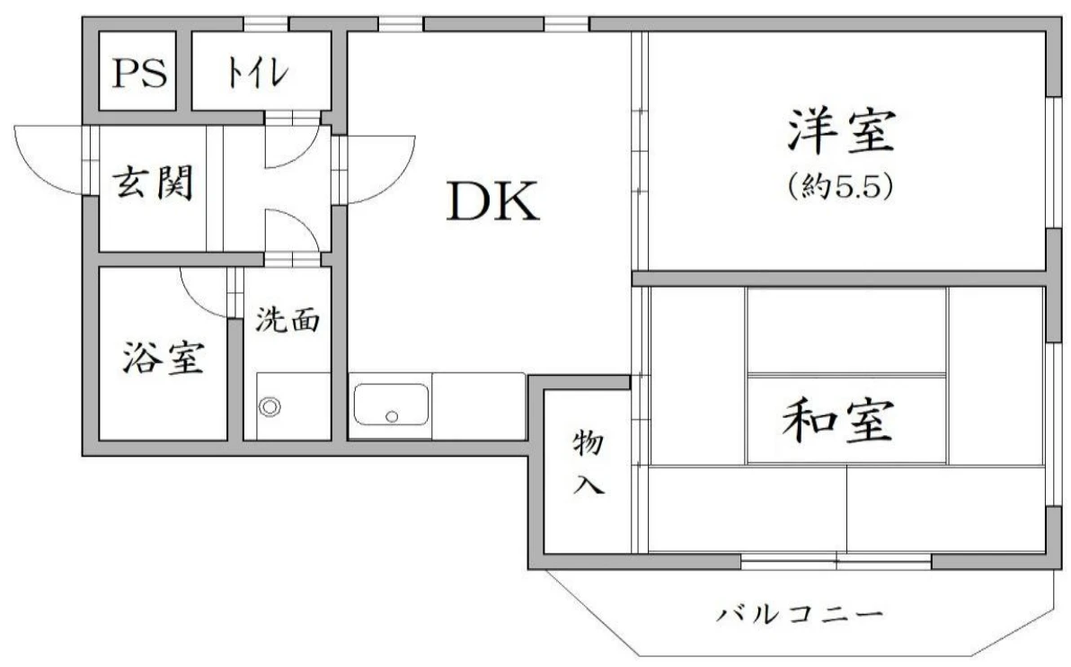 メゾン北村 201 間取り図