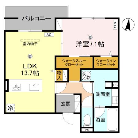 GreenPalace樋之池 201 間取り図