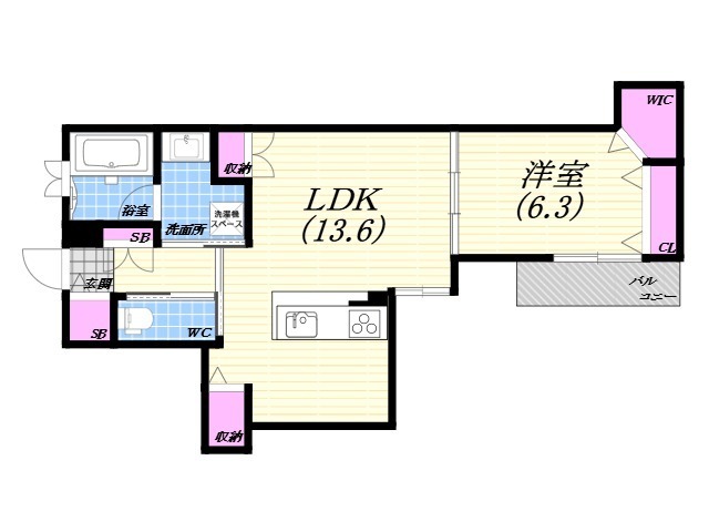 WING TOWA MAISON 111 間取り図