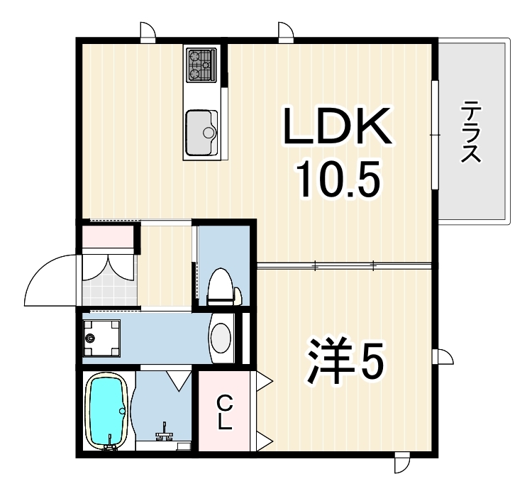 リュネ甲子園 107 間取り図