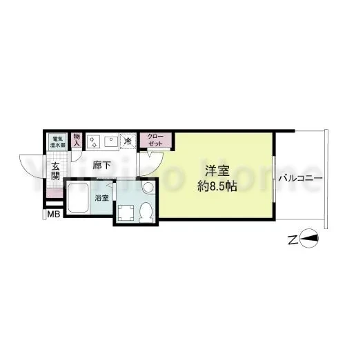 セレニテ西宮本町 0202 間取り図