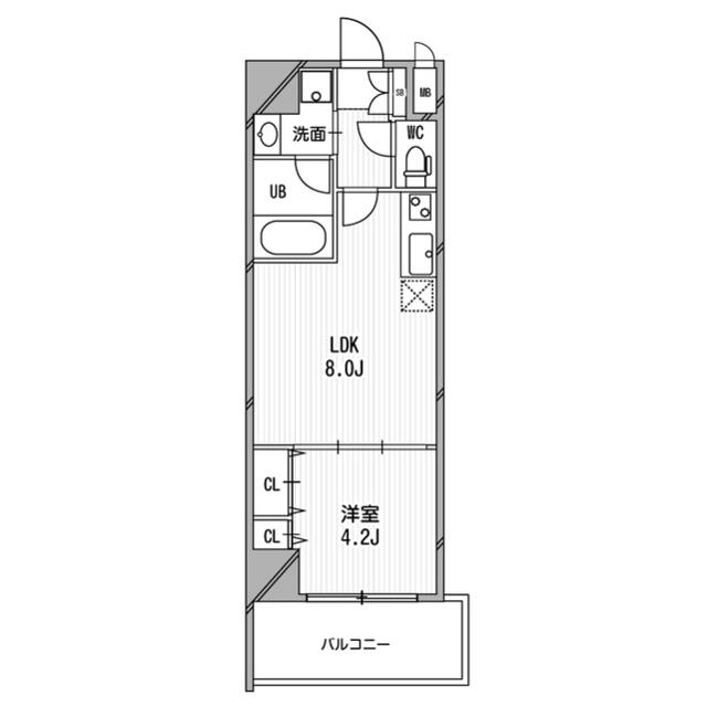 西宮北口プライマリーワン 0704 間取り図