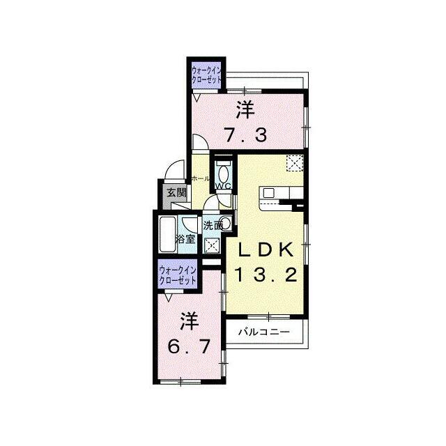 ｃｅｒｎｅ西宮 201 間取り図