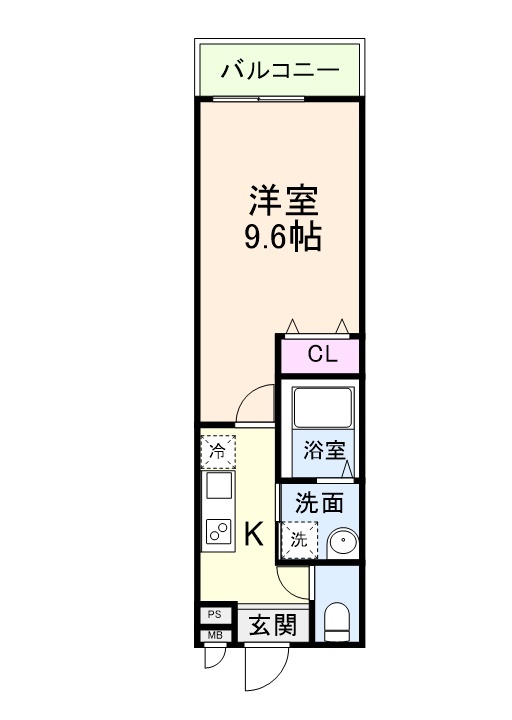 フジパレス西宮西福町Ⅱ番館 203 間取り図