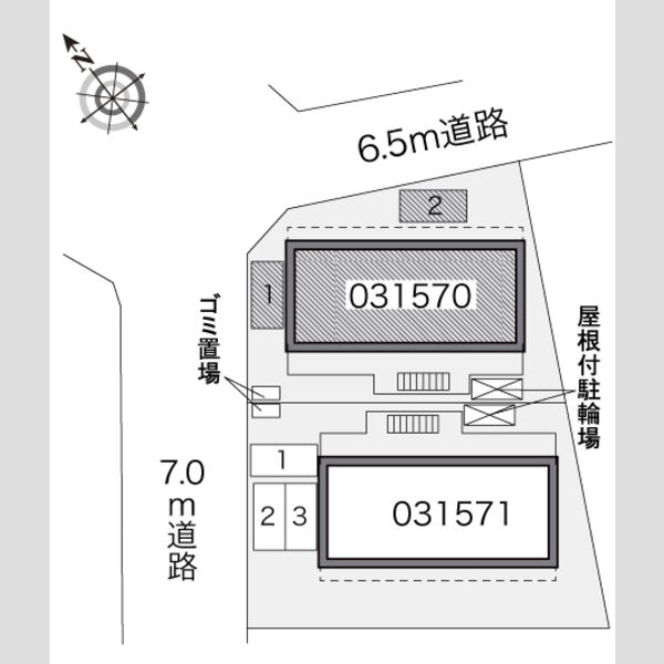 レオパレスDreamSeedⅠ 304 駐車場