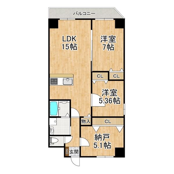 GROOVE上甲子園レジデンス 304 間取り図