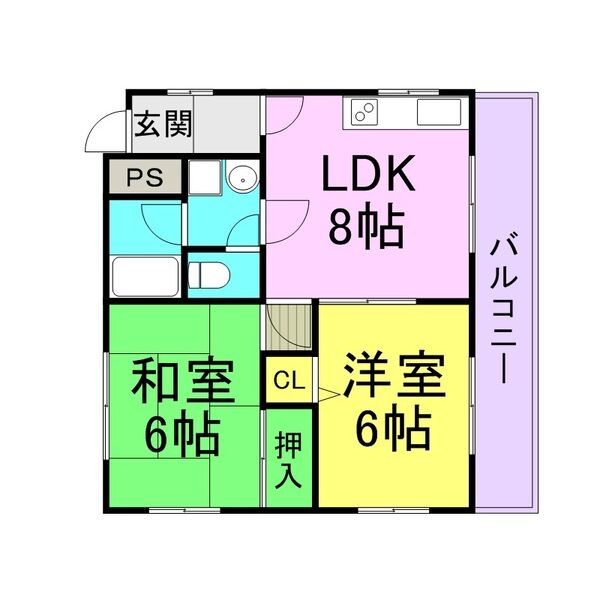 市庭マンション 303 間取り図