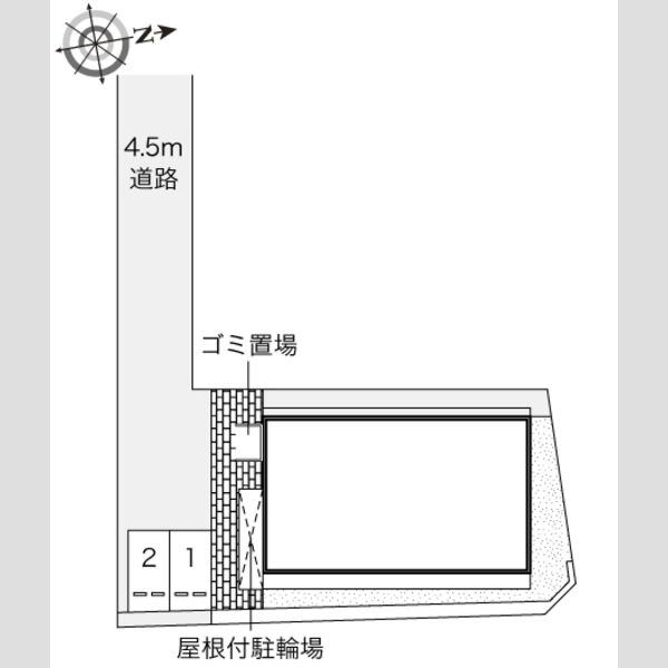 レオネクストさくら五段坂II 204 間取り図