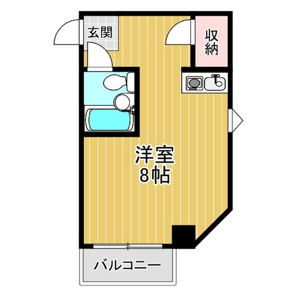 クエステート西宮 205 間取り図