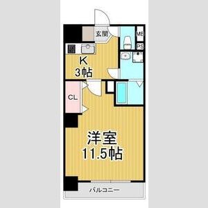 ヴィレッタ EBISU 東 402 間取り図
