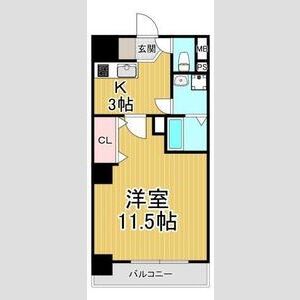 ヴィレッタ EBISU 東 202 間取り図