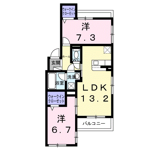 cerne西宮 301 間取り図