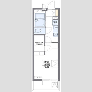 レオパレスドゥジェーム鳴尾 405 間取り図