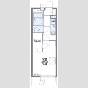 レオパレスドゥジェーム鳴尾 304 間取り図