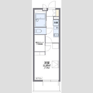 レオパレスドゥジェーム鳴尾 102 間取り図