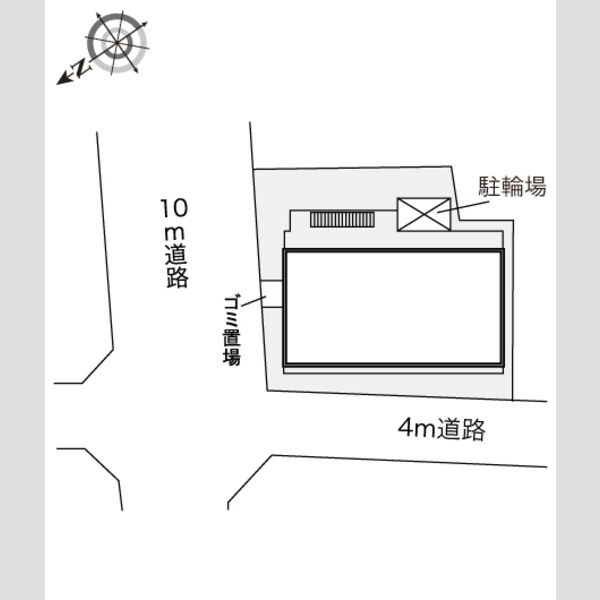 レオパレスウィル鳴尾 205 間取り図