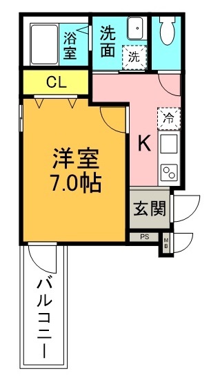 フジパレス西宮鳴尾V番館 303 間取り図