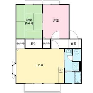 シェモア大畑III 201号室 間取り図