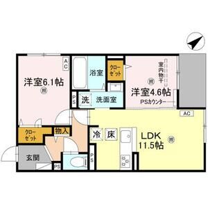 シーグレース浜甲子園 101 間取り図