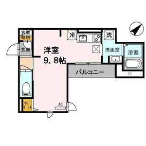 アモーレ松香園 105 間取り図