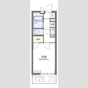 レオパレスウォーターウェーブ 301 間取り