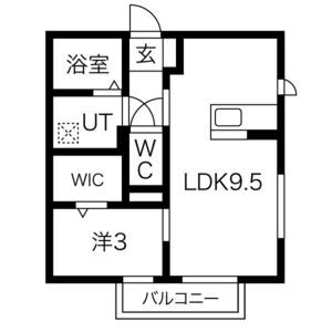 ボナール クレハ 00201 間取り図