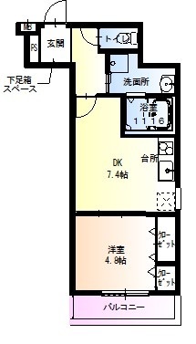 フジパレス西宮津門II番館 105 間取り図